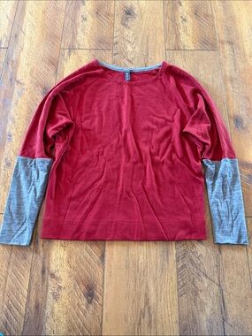 ibex Northwest Pullover Long Sleeve Wool Shirt Large
